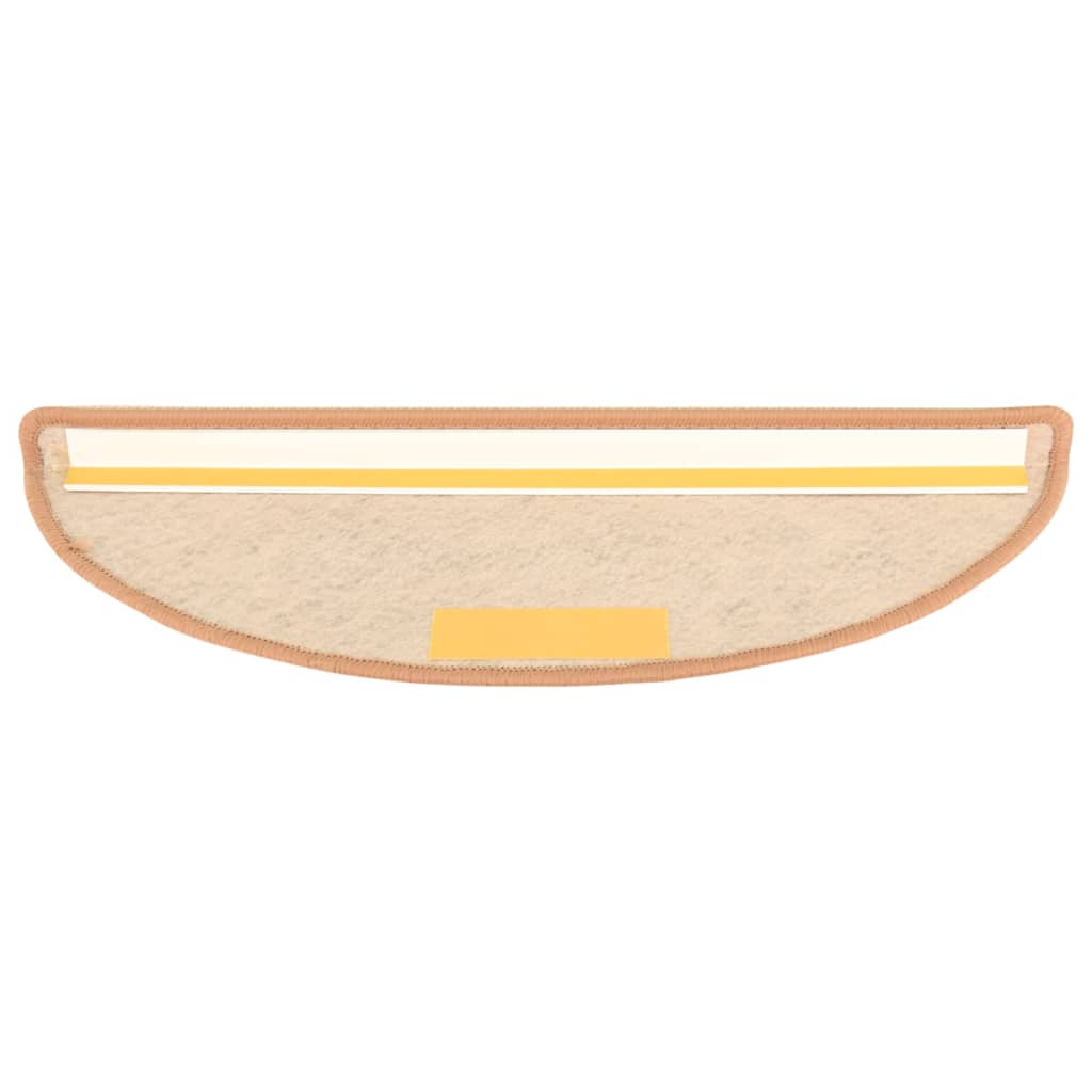vidaXL kāpņu paklāji, 15 gab., pašlīmējoši, 56x17x3 cm, oranži