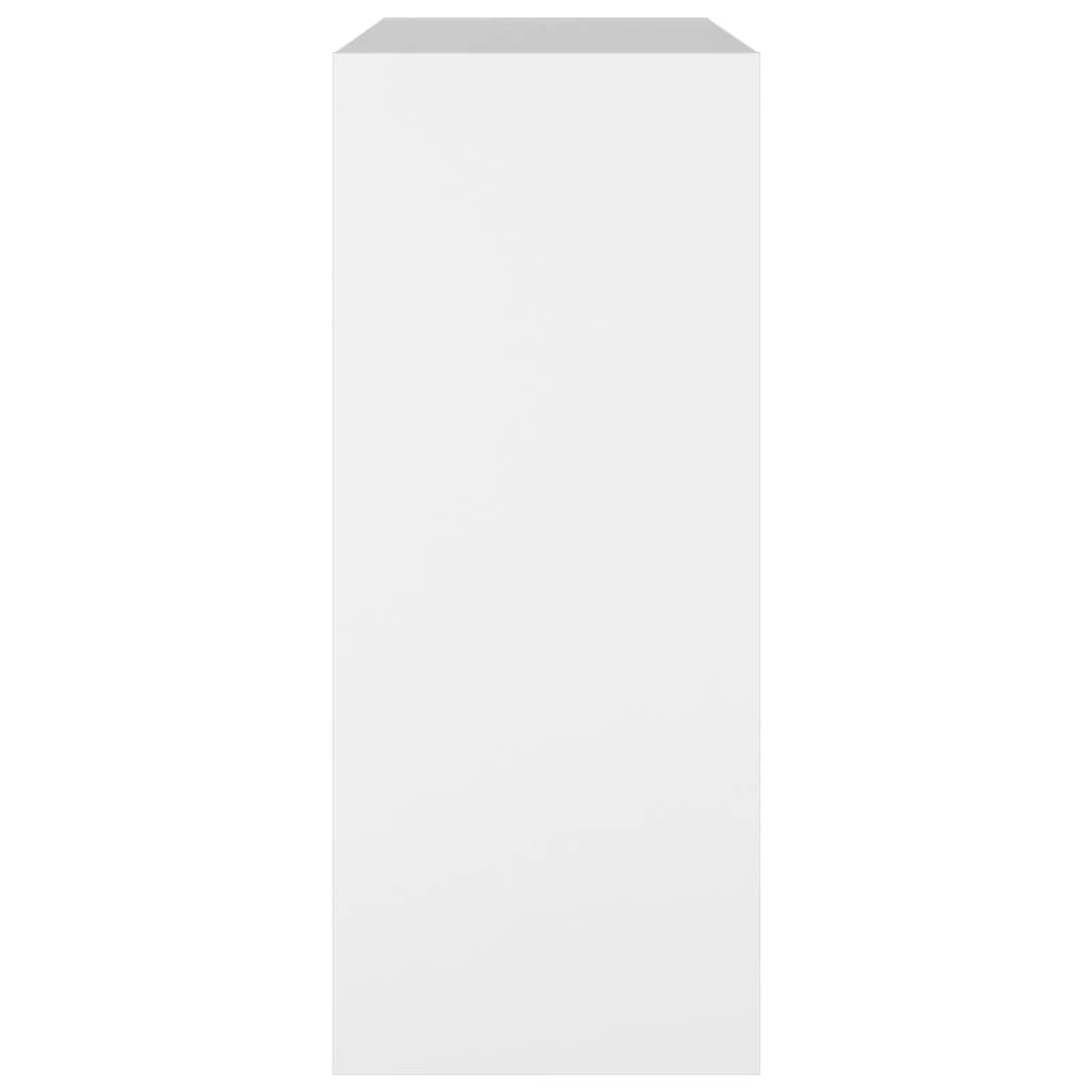 vidaXL grāmatu plaukts, aizslietnis, balts, 80x30x72 cm