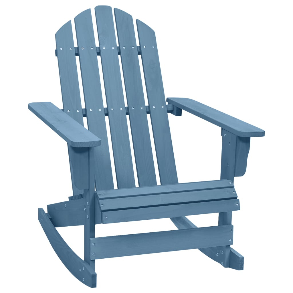 vidaXL dārza šūpuļkrēsls, egles masīvkoks, zils
