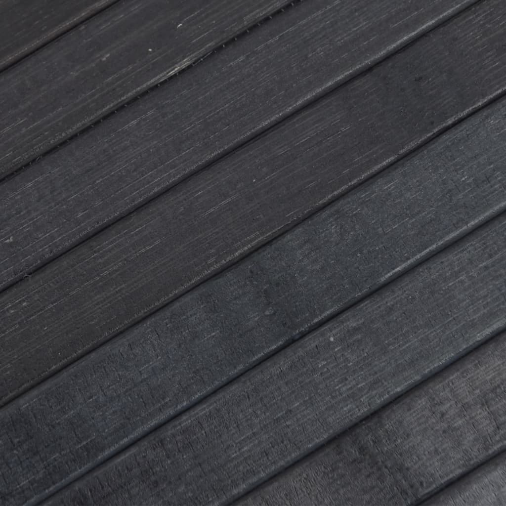 vidaXL paklājs, taisnstūra forma, pelēks, 100x200 cm, bambuss