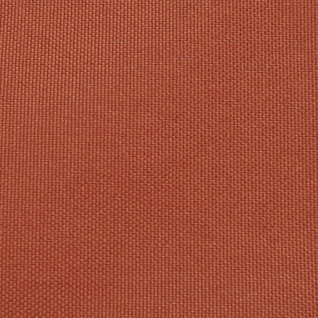 vidaXL saulessargs, 5x5x5 m, trijstūra forma, sarkanbrūns audums