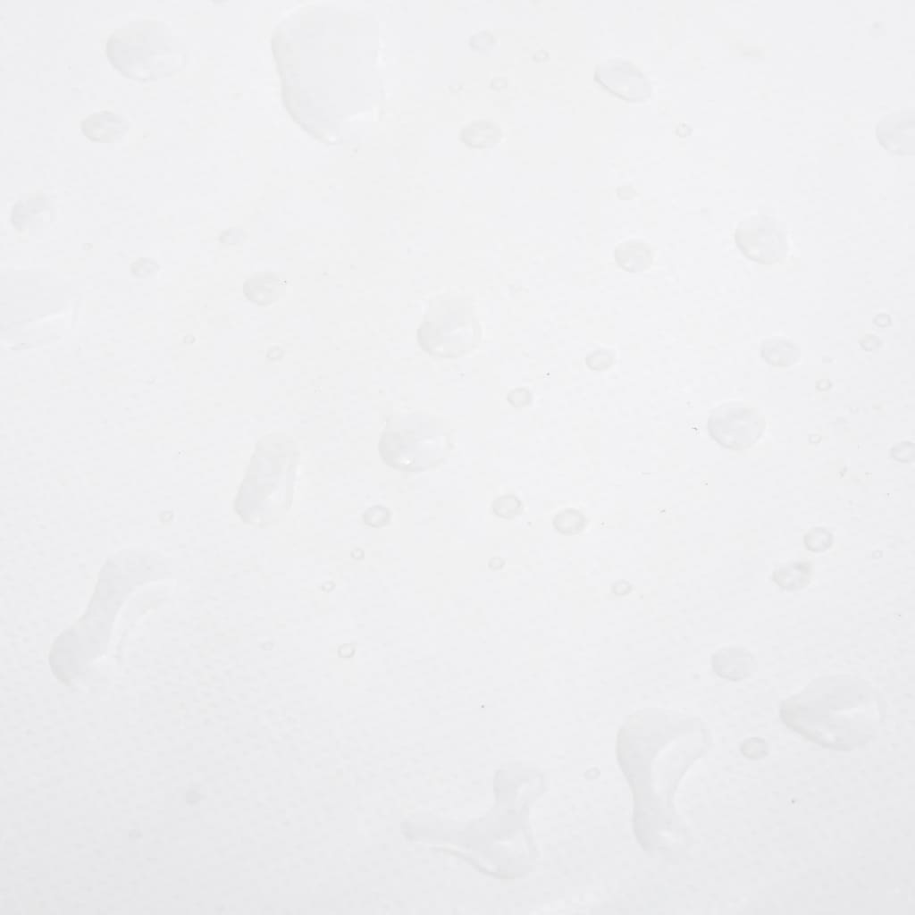 vidaXL brezenta pārklājs, balts, 3,5x5 m, 650 g/m²
