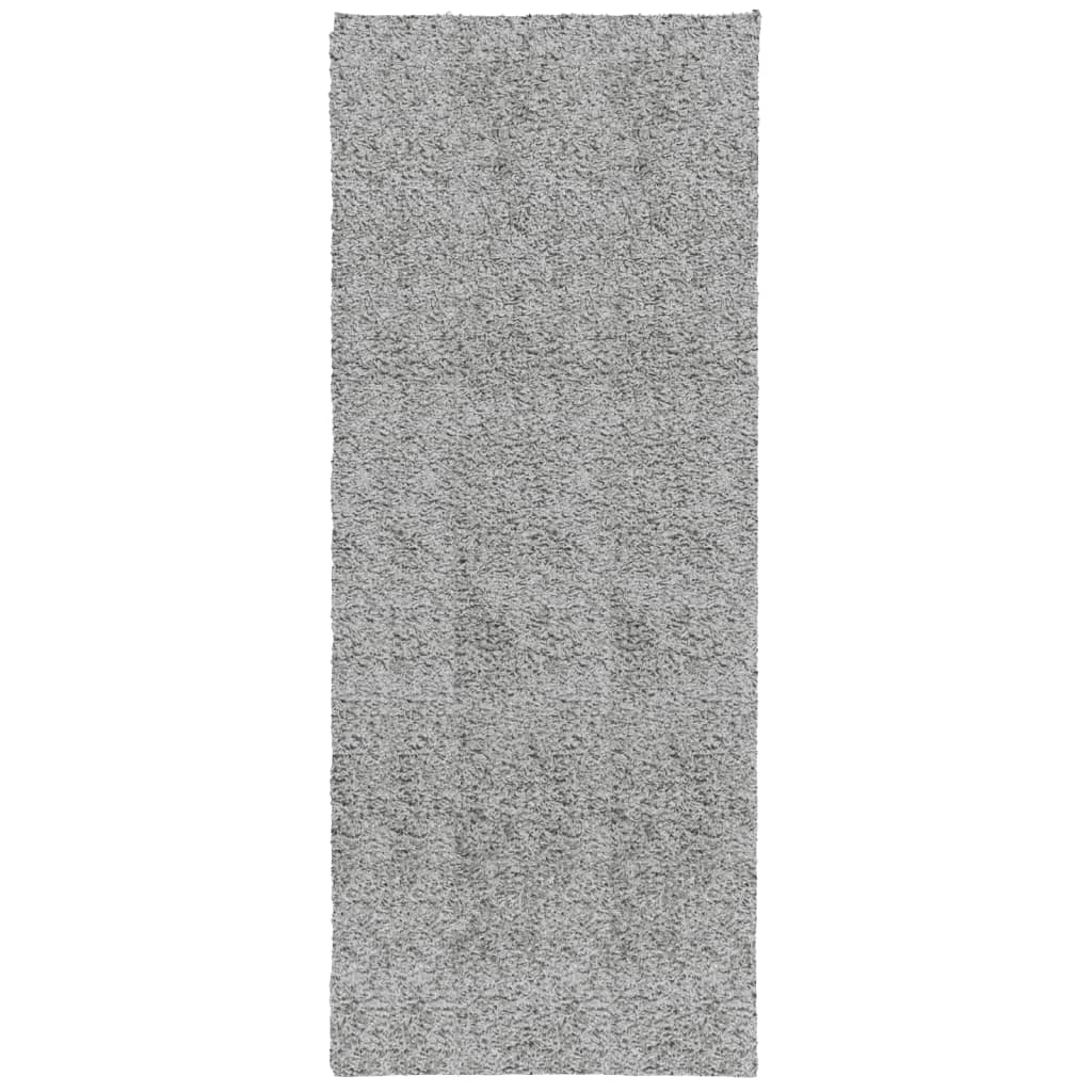 vidaXL paklājs, 80x200 cm, Shaggy, moderns, pelēks