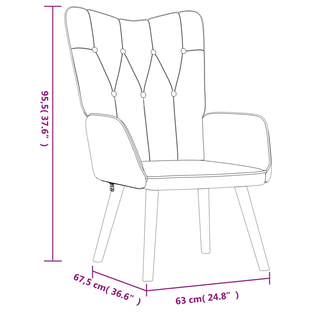 vidaXL atpūtas krēsls ar kāju balstu, gaiši pelēks audums