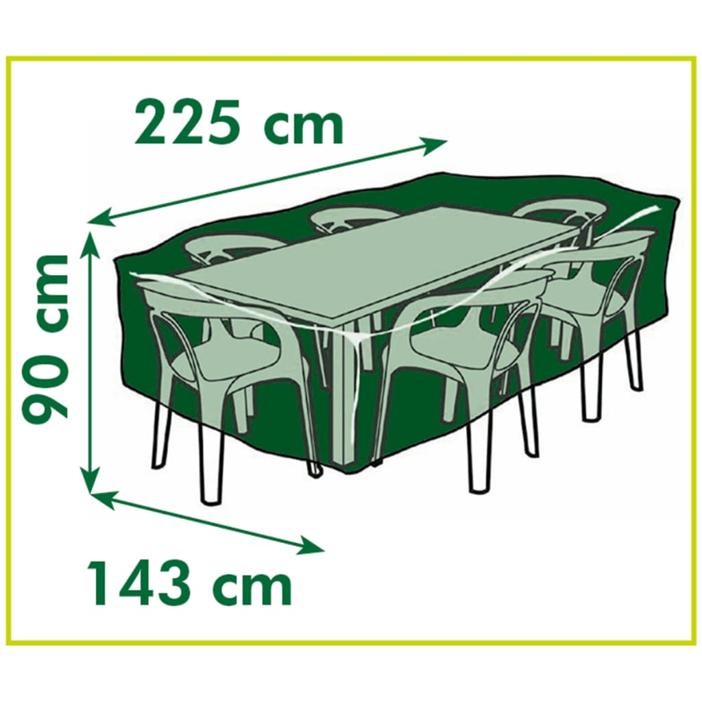 Nature dārza mēbeļu pārklājs taisnstūra formas galdiem, 225x143x90 cm