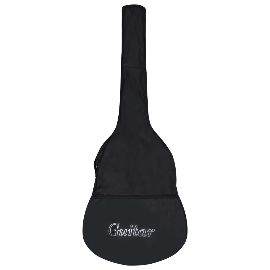 vidaXL ģitāras soma 4/4 klasiskajai ģitārai, melna, 100x37 cm, audums