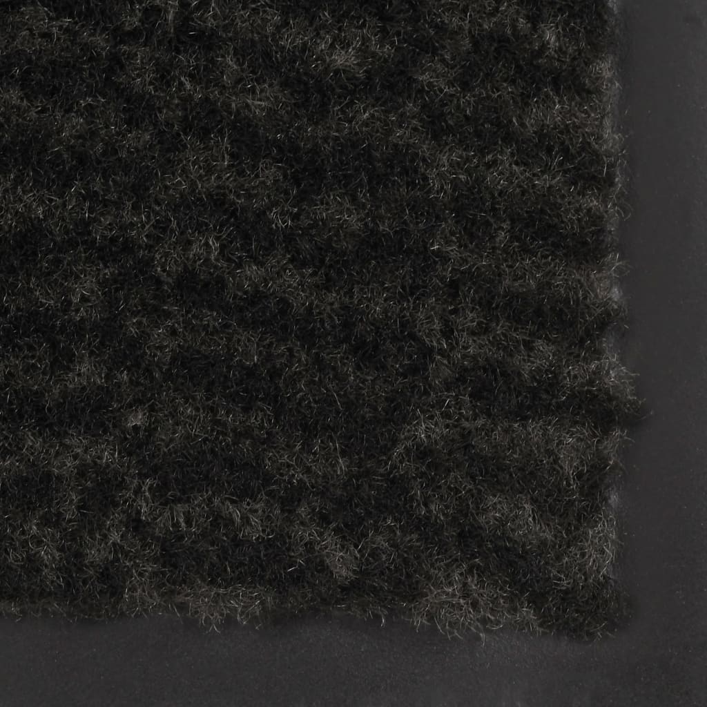 vidaXL paklājs, taisnstūra forma, 60x90 cm, plūksnains, melns