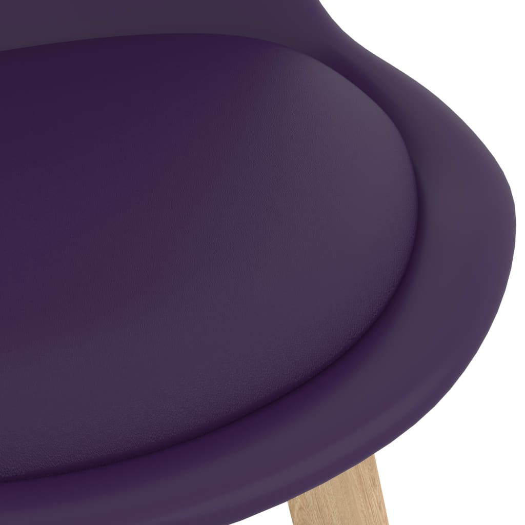 vidaXL 7-daļīgs bāra mēbeļu komplekts, violets