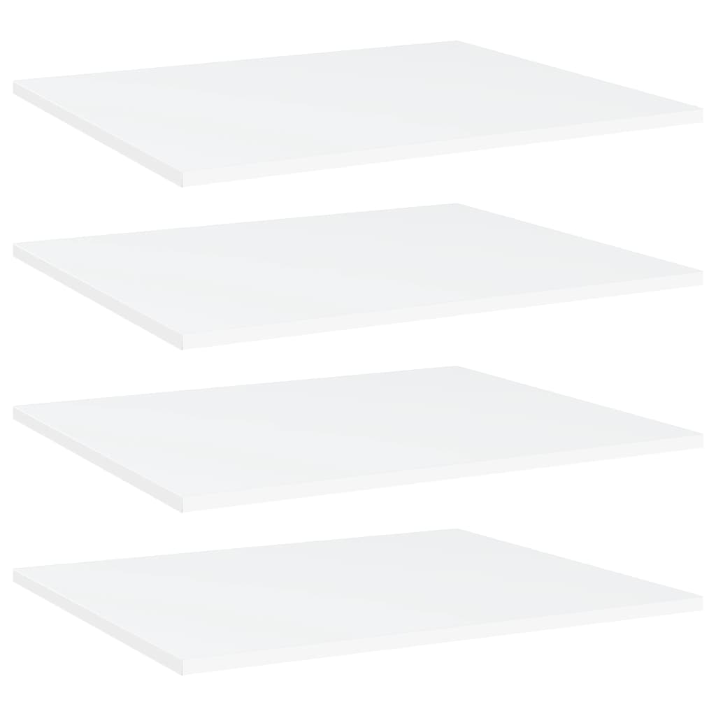 vidaXL plauktu dēļi, 4 gab., balti, 60x50x1,5 cm, skaidu plāksne