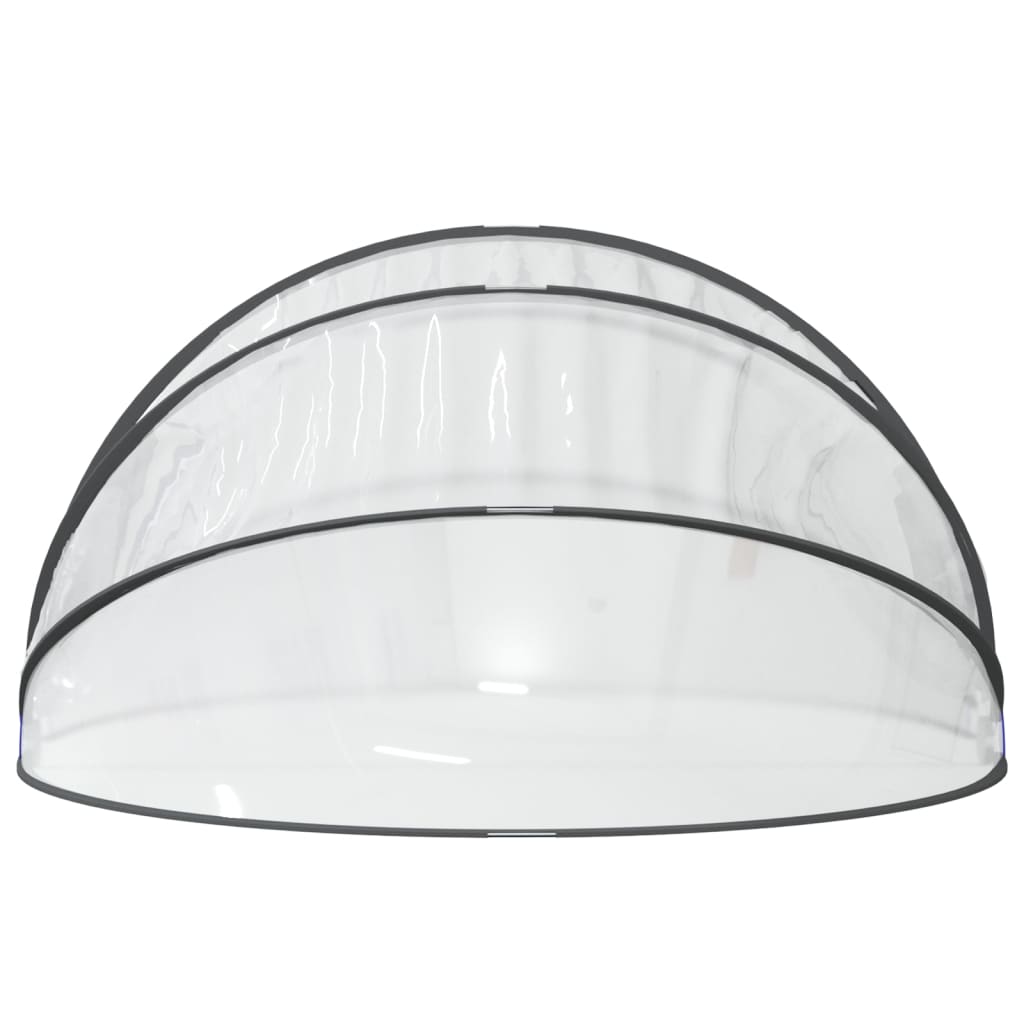 vidaXL baseina kupols, apaļš, 406x203 cm, PVC