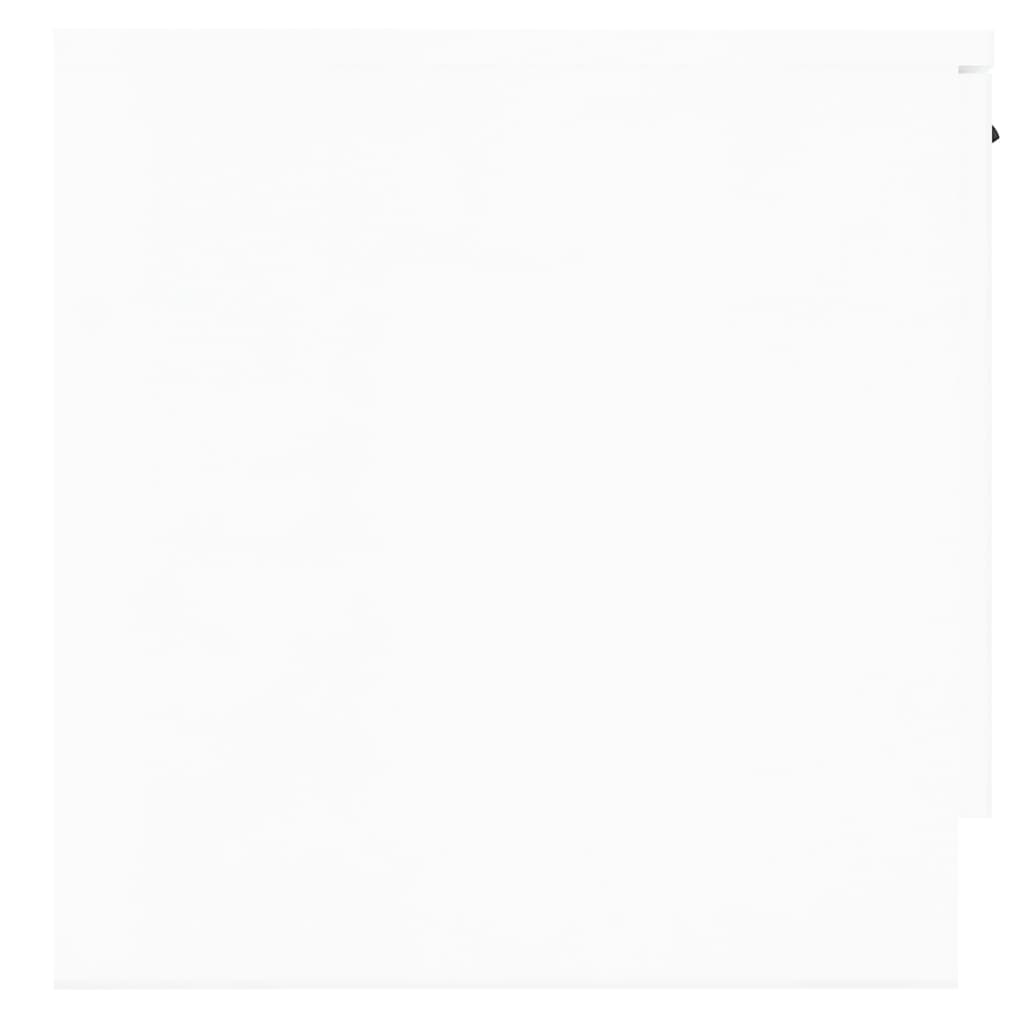 vidaXL naktsskapīši, 2 gab., spīdīgi balti, 40x39x40 cm