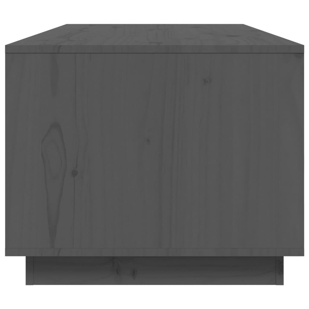 vidaXL kafijas galdiņš, pelēks, 100x50x41 cm, priedes masīvkoks
