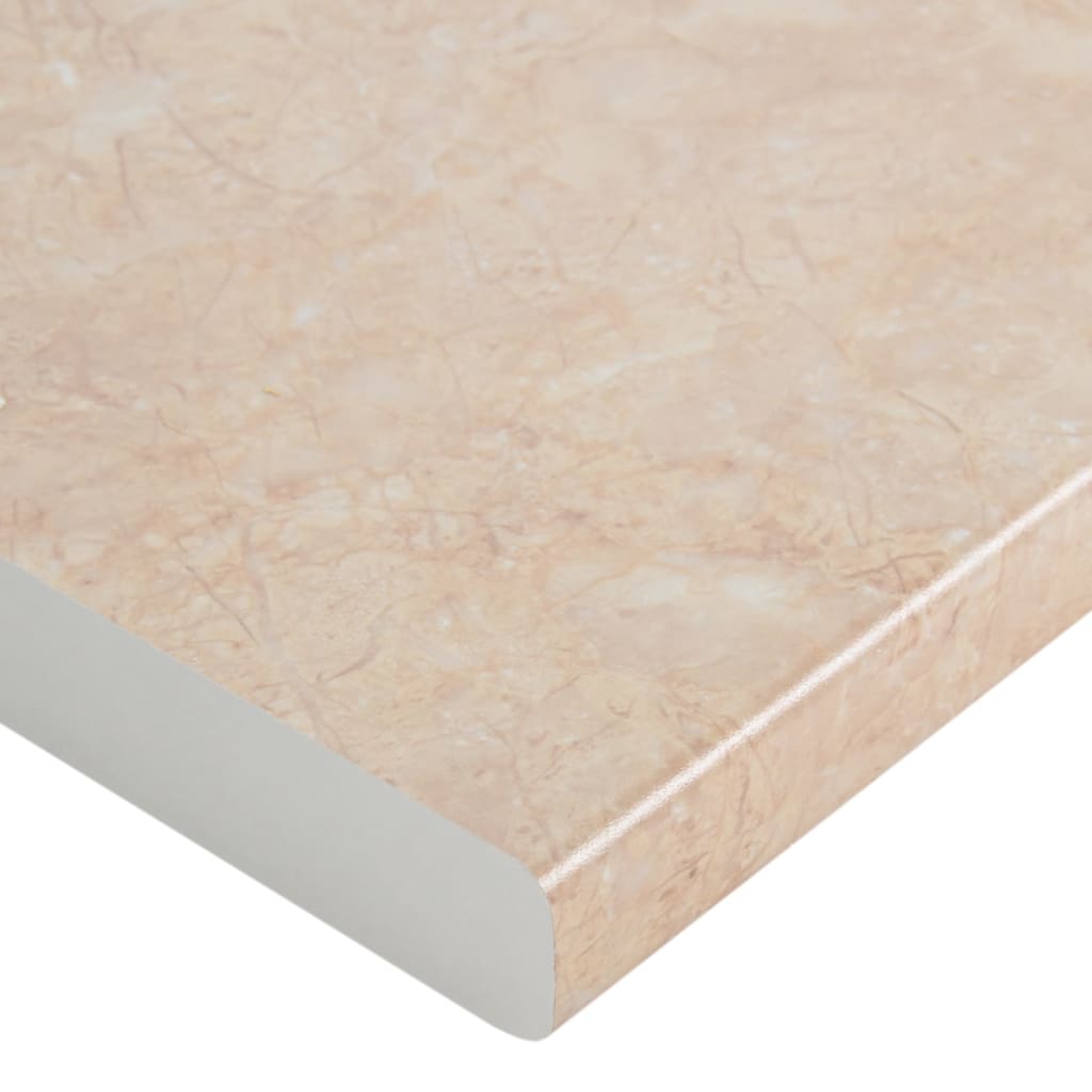 vidaXL virtuves galda virsma, bēša, ar marmora rakstu, 30x60x2,8 cm