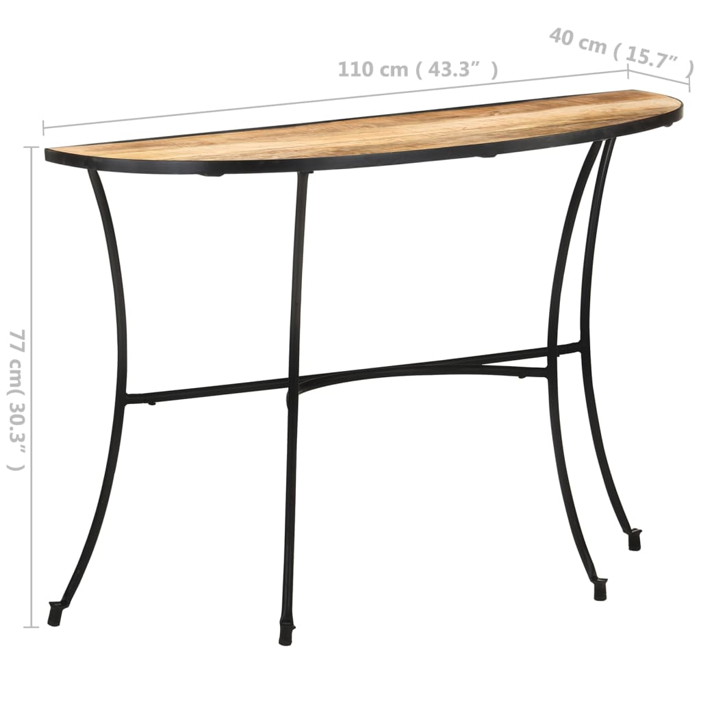 vidaXL galdiņš, 110x40x77 cm, mango masīvkoks