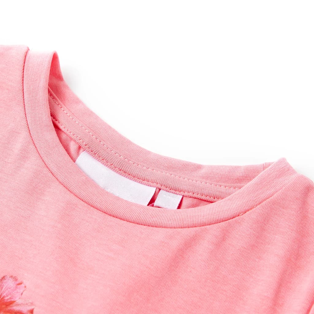 Bērnu T-krekls, neona rozā, 92