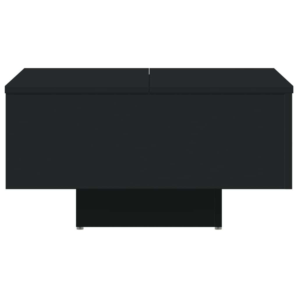 vidaXL kafijas galdiņš, melns, 60x60x31,5 cm, skaidu plāksne