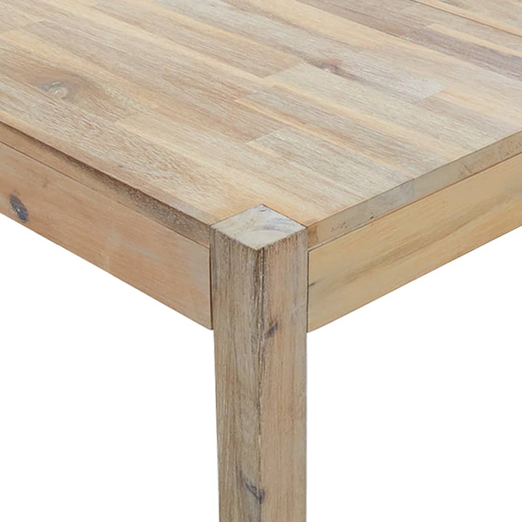 vidaXL virtuves galds, 120x70x75 cm, akācijas masīvkoks