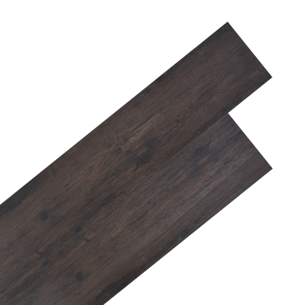 vidaXL grīdas dēļi, 5,26 m², 2 mm, tumši pelēkas ozolkoka krāsas PVC