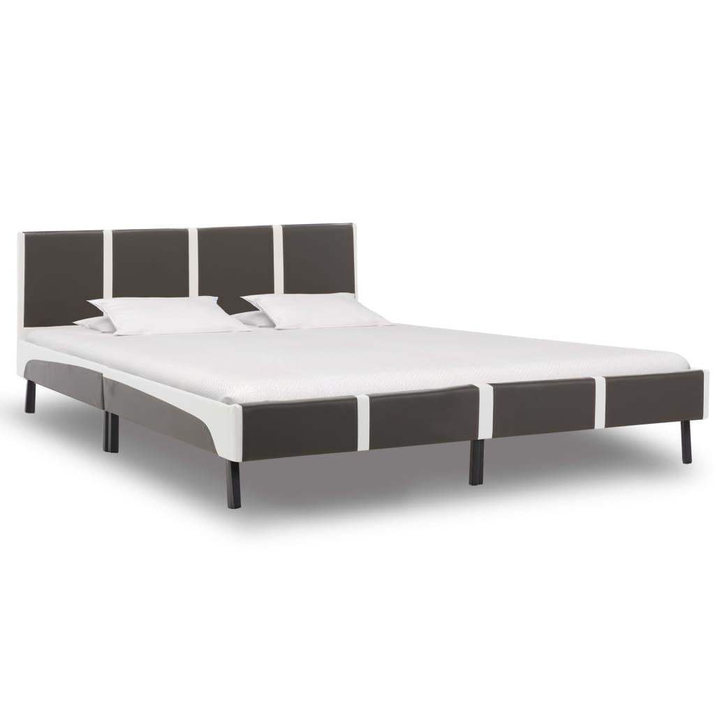 vidaXL gulta ar atmiņas efekta matraci, mākslīgā āda, 180x200 cm