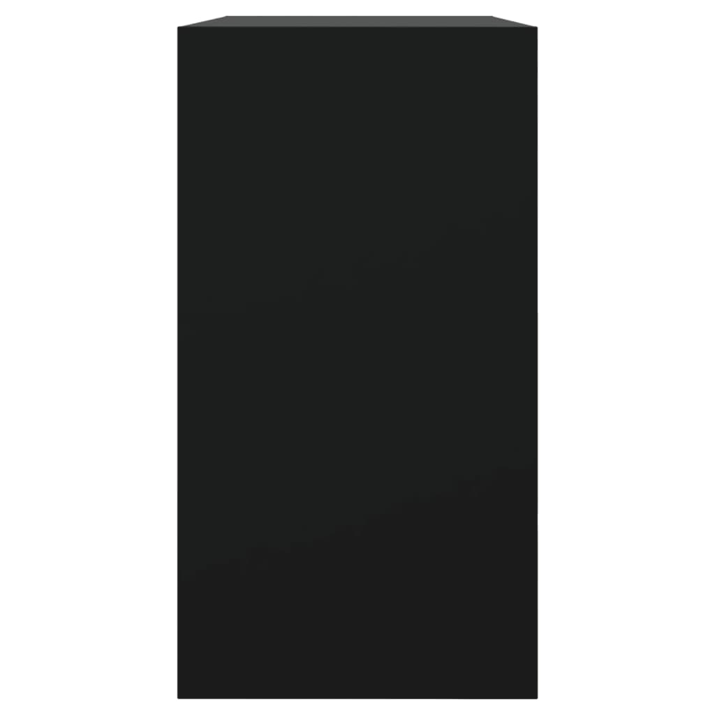 vidaXL apavu skapītis, melns, 80x34x63 cm, inženierijas koks