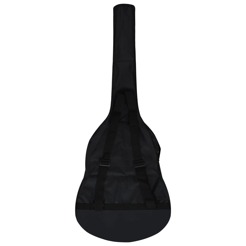 vidaXL ģitāras soma 1/2 klasiskajai ģitārai, melna, 94x35 cm, audums