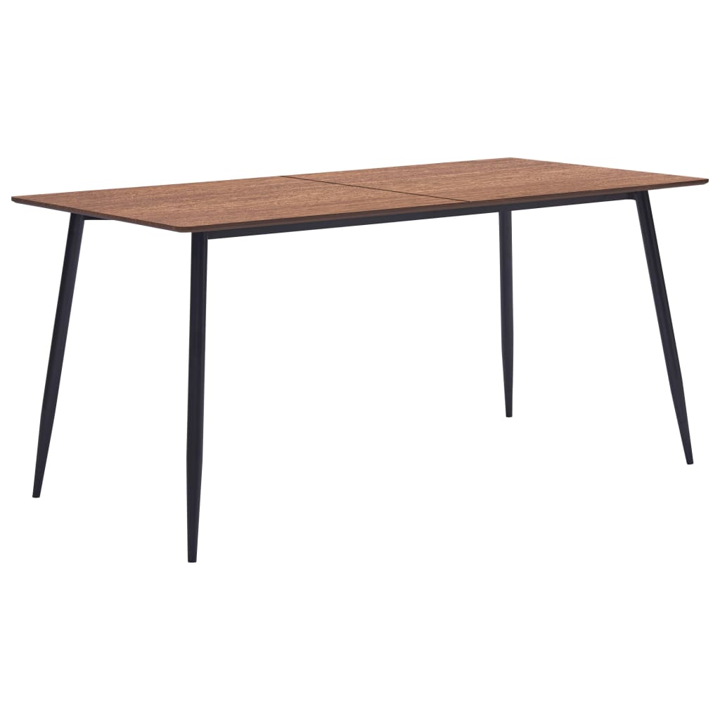 vidaXL virtuves galds, brūns, 140x70x75 cm, MDF