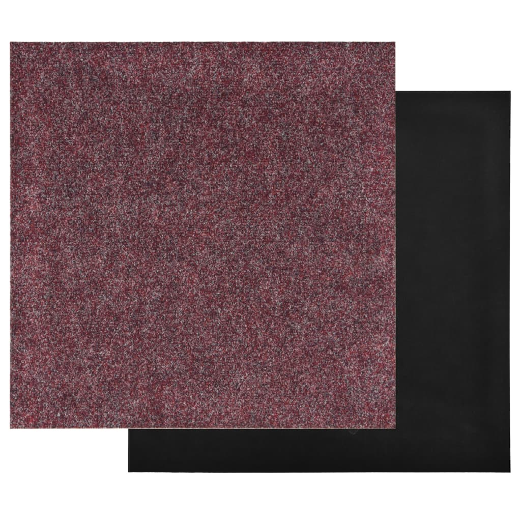 vidaXL paklājflīzes, 20 gab., 5 m², tumši sarkanas