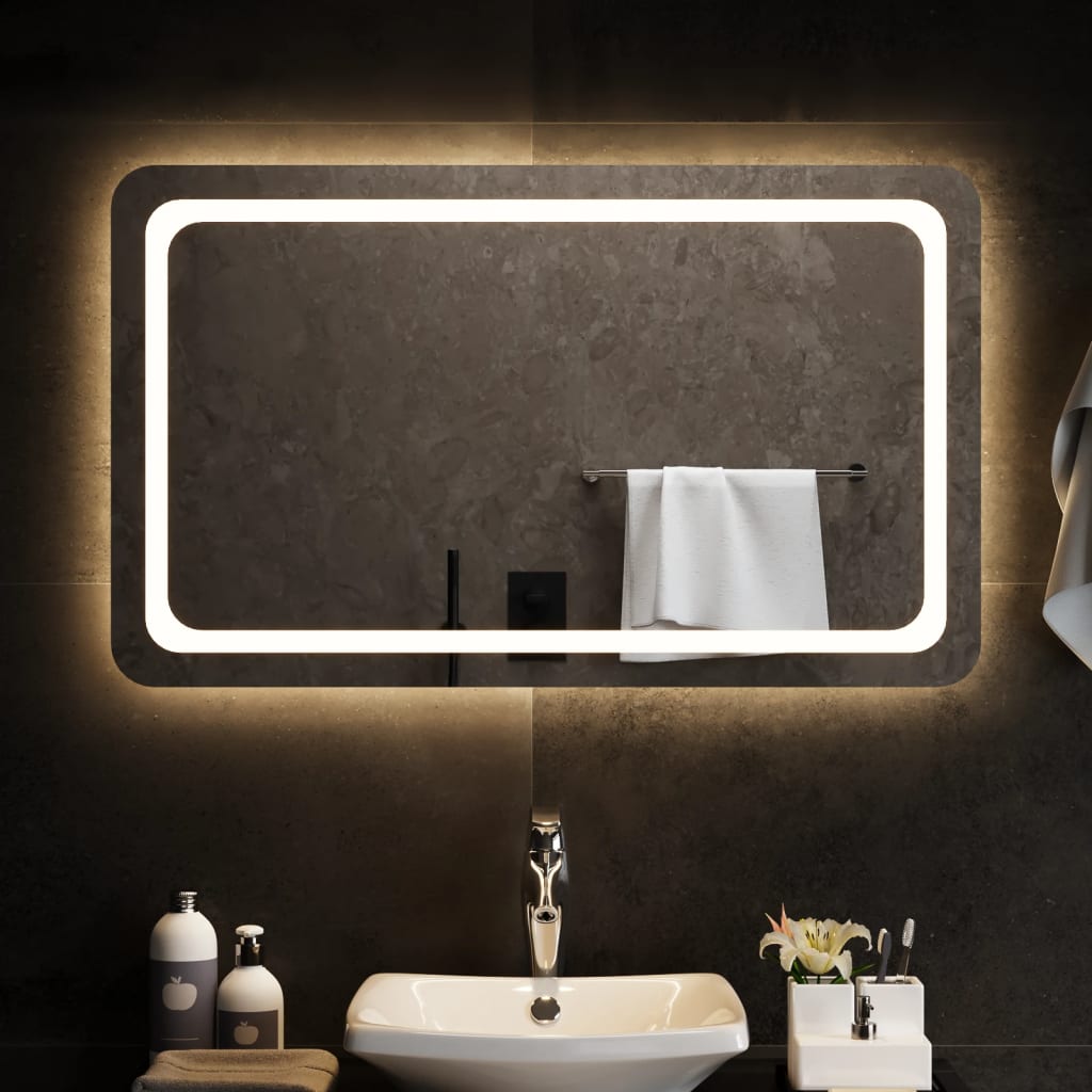 vidaXL vannasistabas spogulis ar LED, 100x60 cm