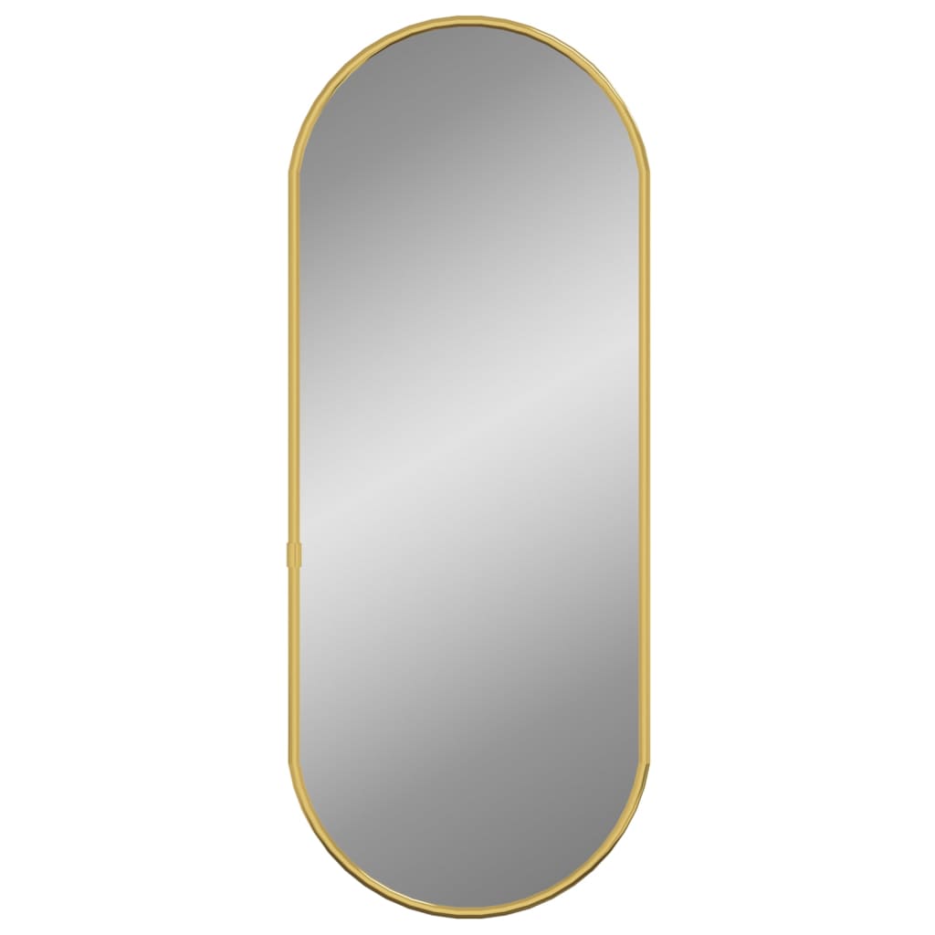 vidaXL sienas spogulis, zelta krāsā, 50x20 cm, ovāls