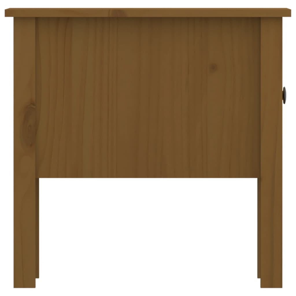 vidaXL galdiņš, medus brūns, 50x50x49 cm, priedes masīvkoks