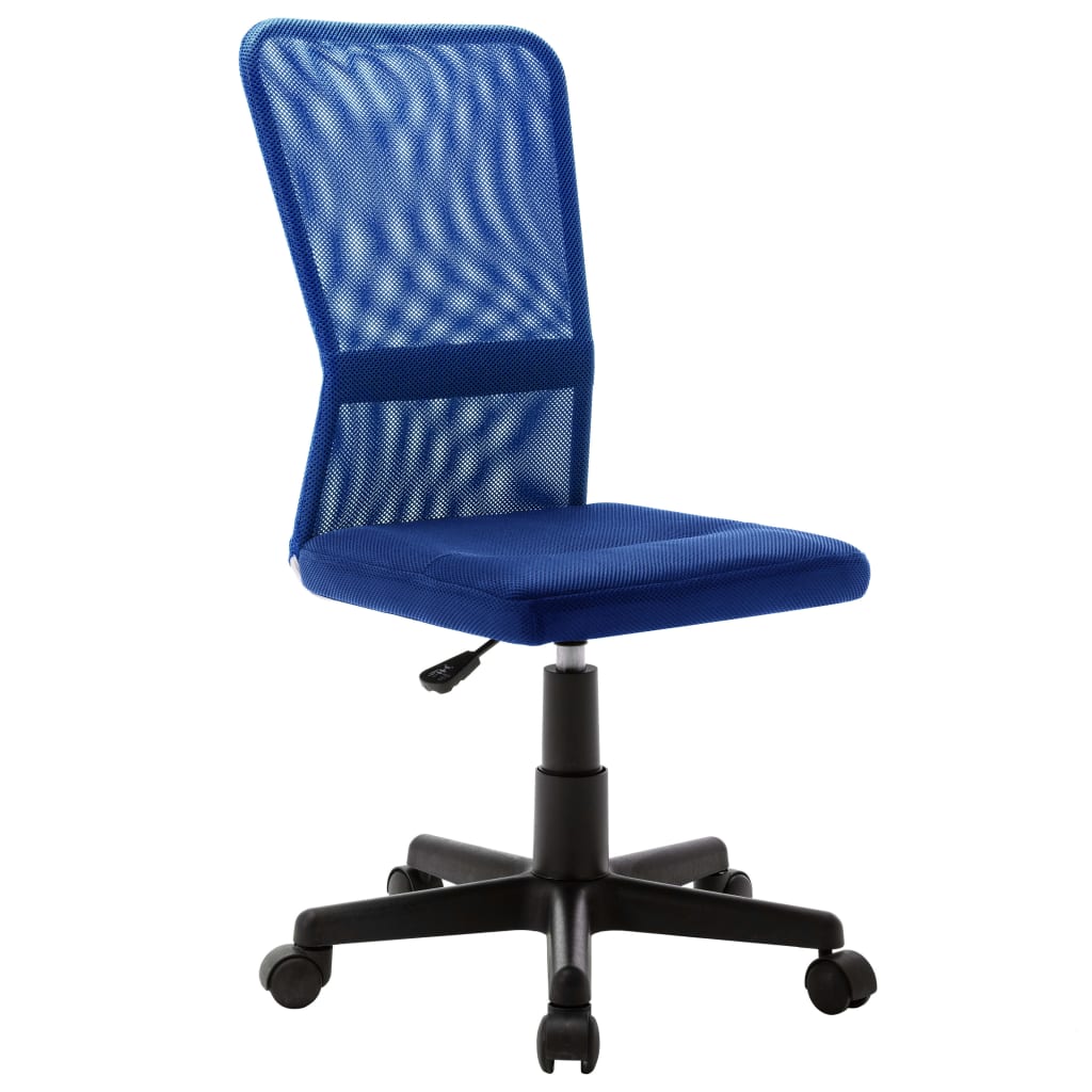 vidaXL biroja krēsls, 44x52x100 cm, zils tīklveida audums