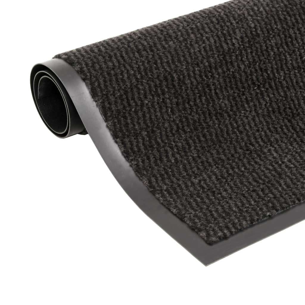 vidaXL paklājs, taisnstūra forma, 60x90 cm, plūksnains, melns