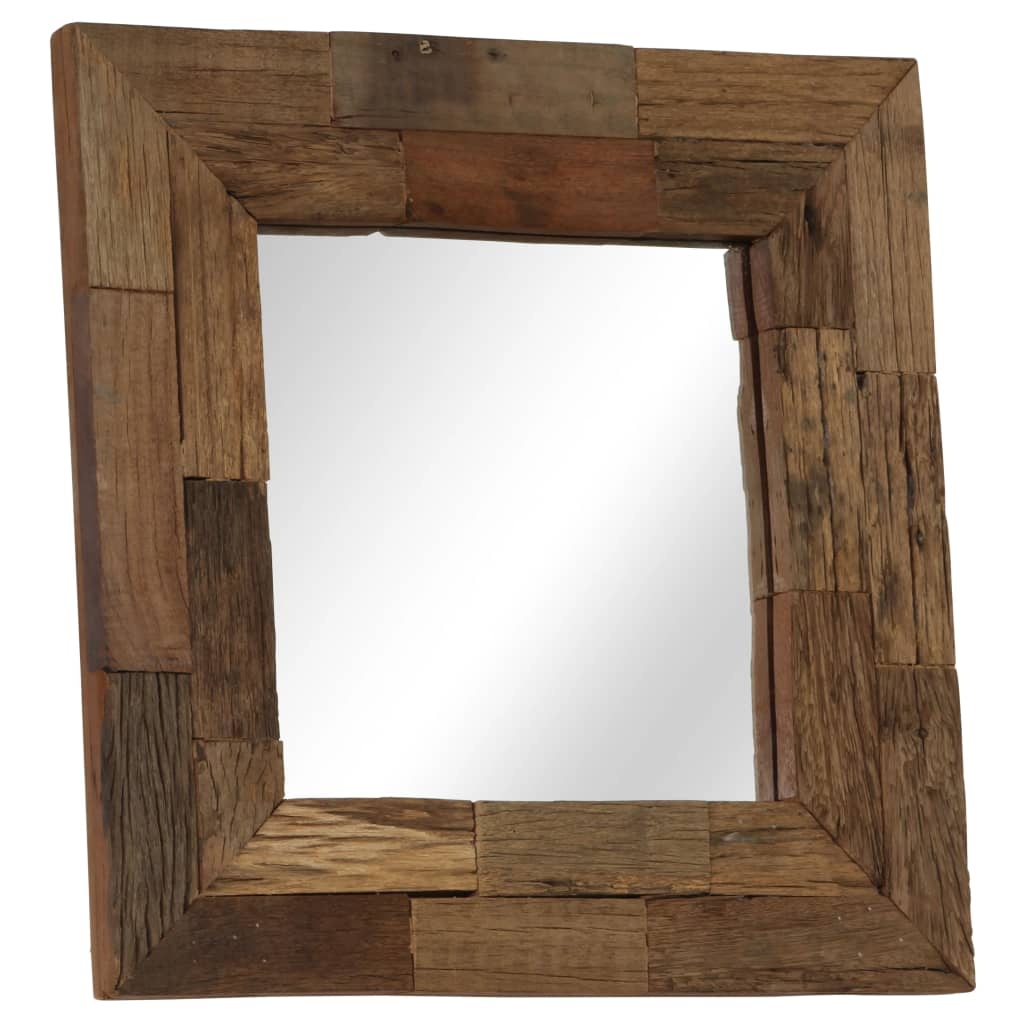 vidaXL spogulis, pārstrādāts masīvkoks, 50x50 cm