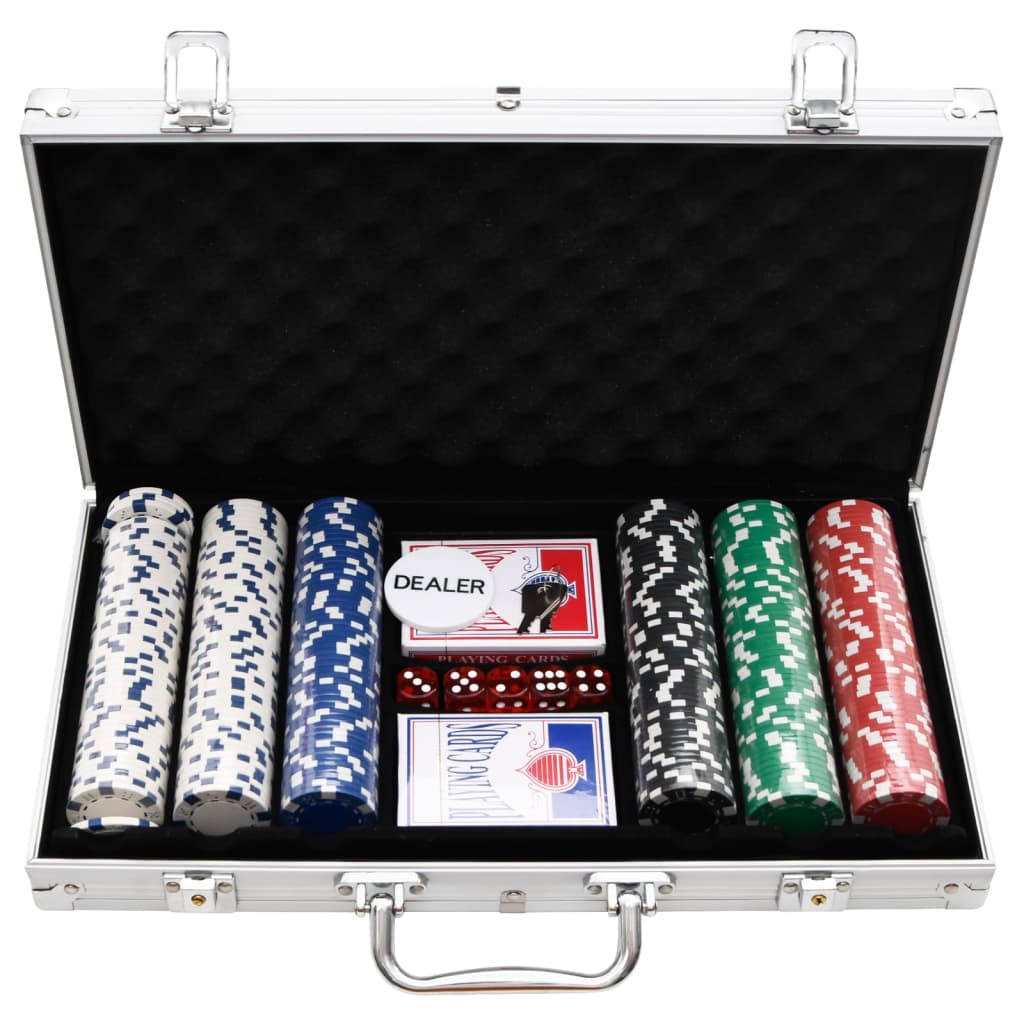 vidaXL pokera žetonu komplekts, 300 gab., 11,5 g
