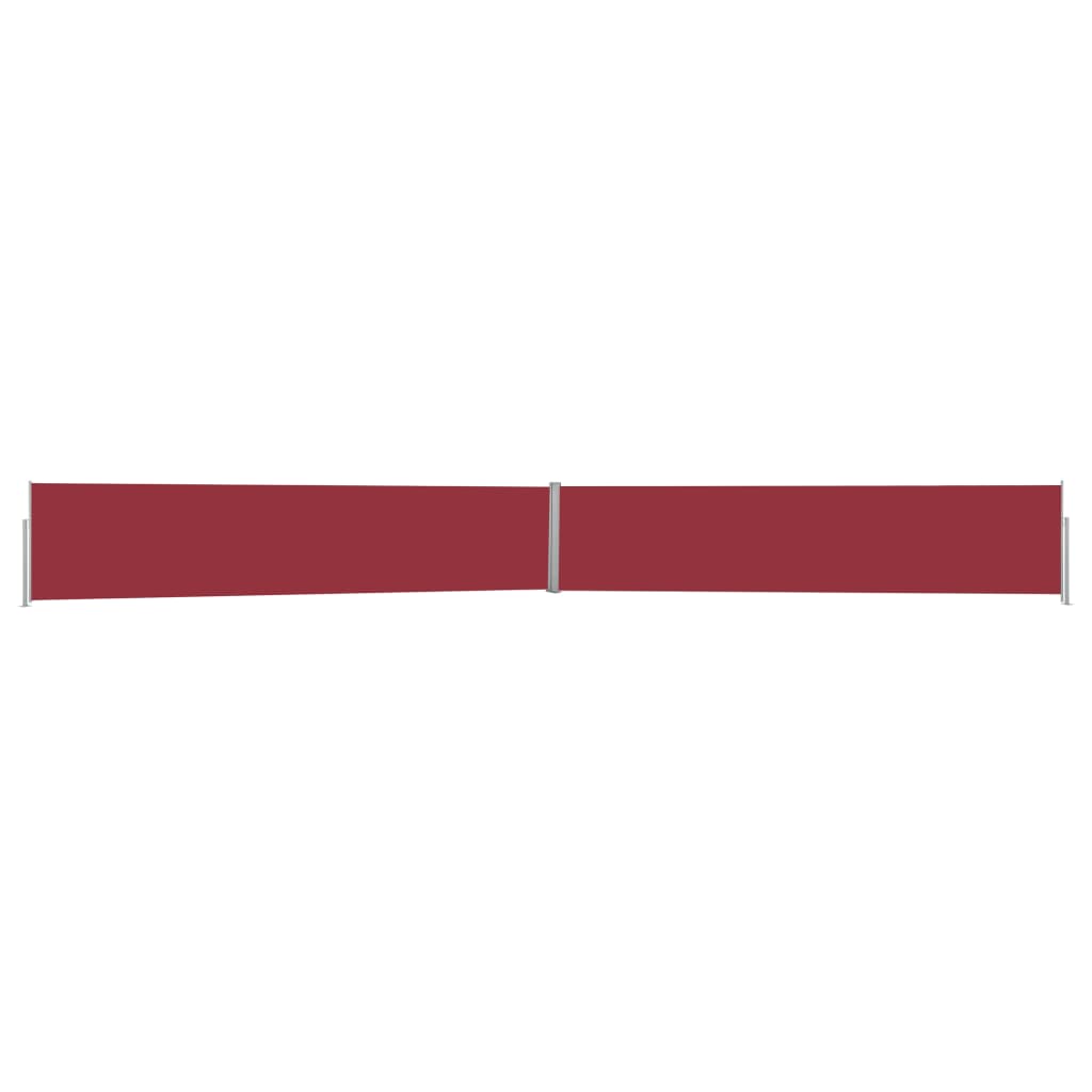 vidaXL izvelkama sānu markīze, sarkana, 140x1200 cm