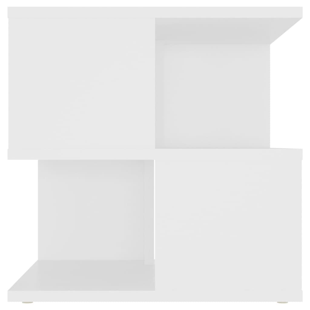 vidaXL galdiņš, balts, 40x40x40 cm, skaidu plāksne