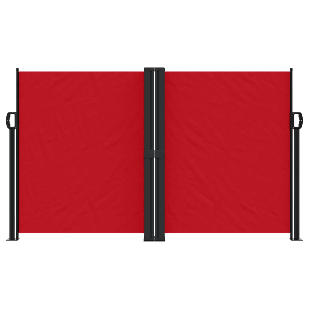vidaXL izvelkams sānu aizslietnis, sarkans, 140x1000 cm