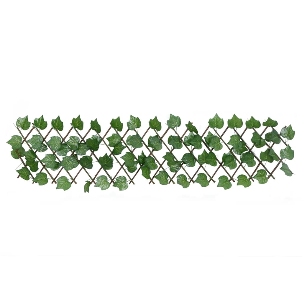 vidaXL mākslīgo vīnogulāju špalera, paplašināma, 5 gb., zaļa, 180x20cm
