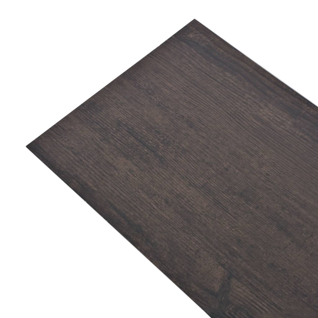 vidaXL grīdas dēļi, 5,26 m², 2 mm, tumši pelēkas ozolkoka krāsas PVC