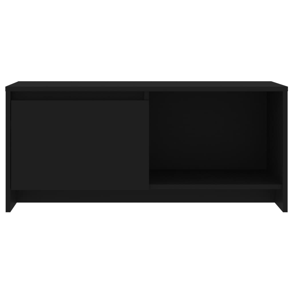vidaXL TV skapītis, melns, 90x35x40 cm, skaidu plāksne