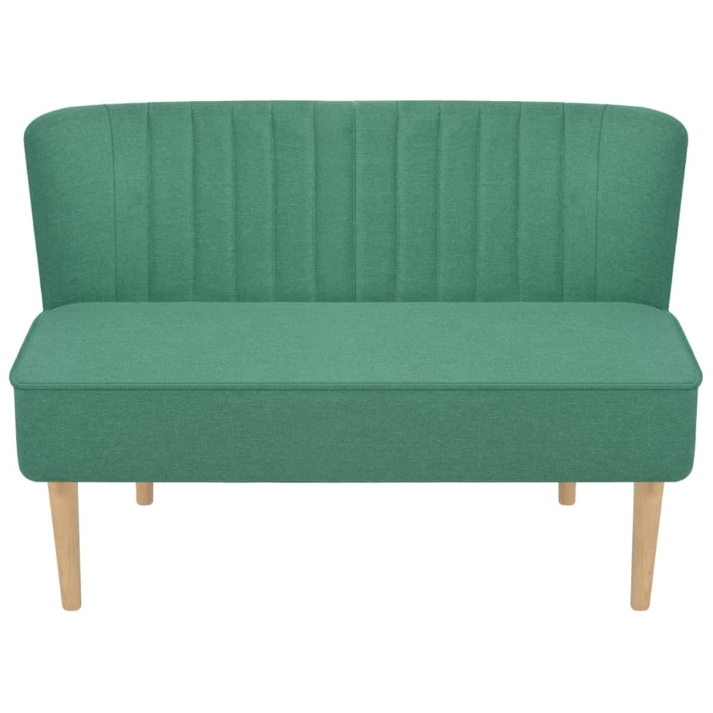 vidaXL dīvāns, 117x55,5x77 cm, zaļš audums