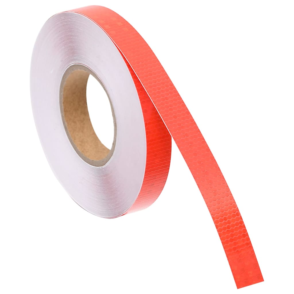 vidaXL atstarojoša līmlente, sarkana, 2,5 cmx50 m, PVC