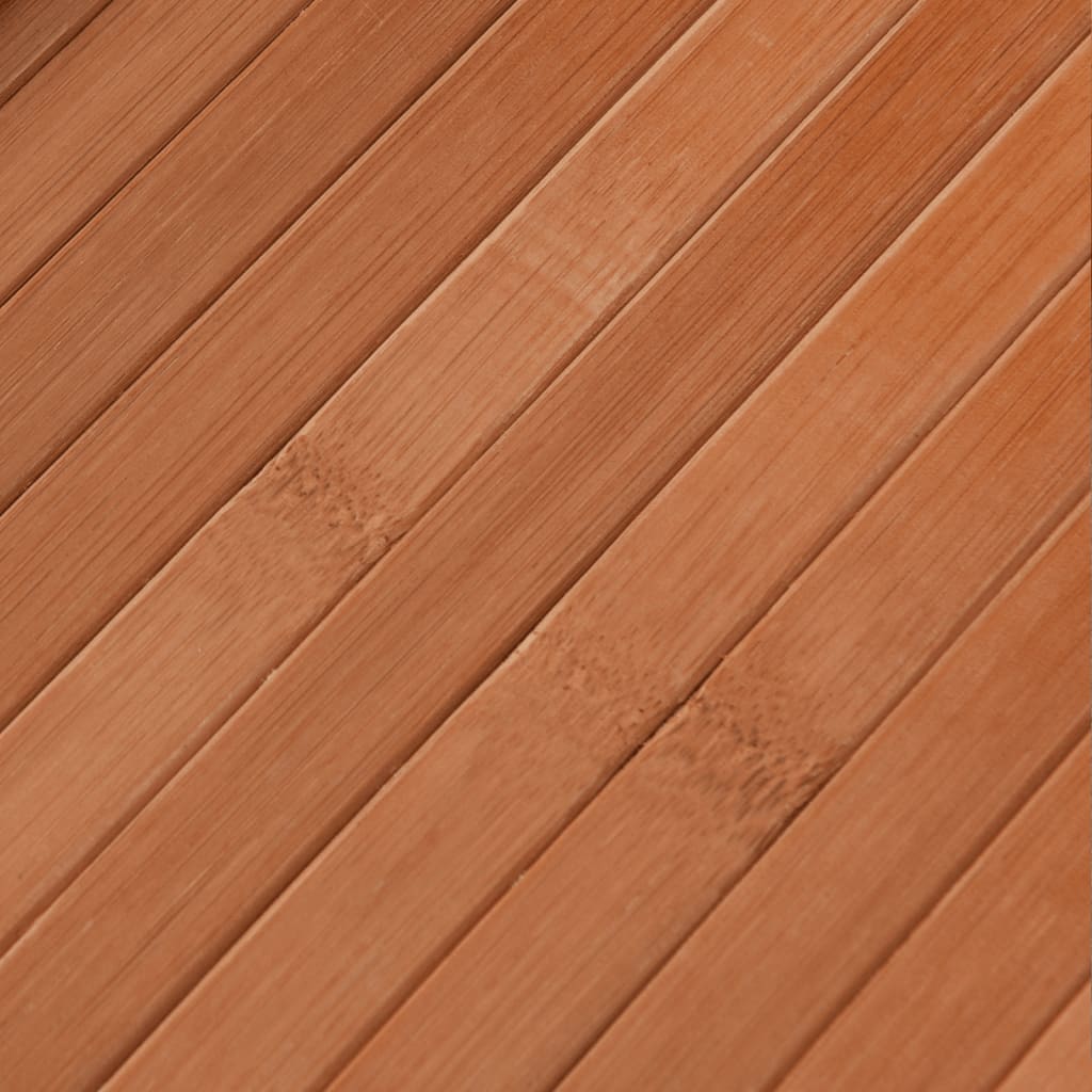 vidaXL paklājs, taisnstūra forma, brūns, 80x400 cm, bambuss