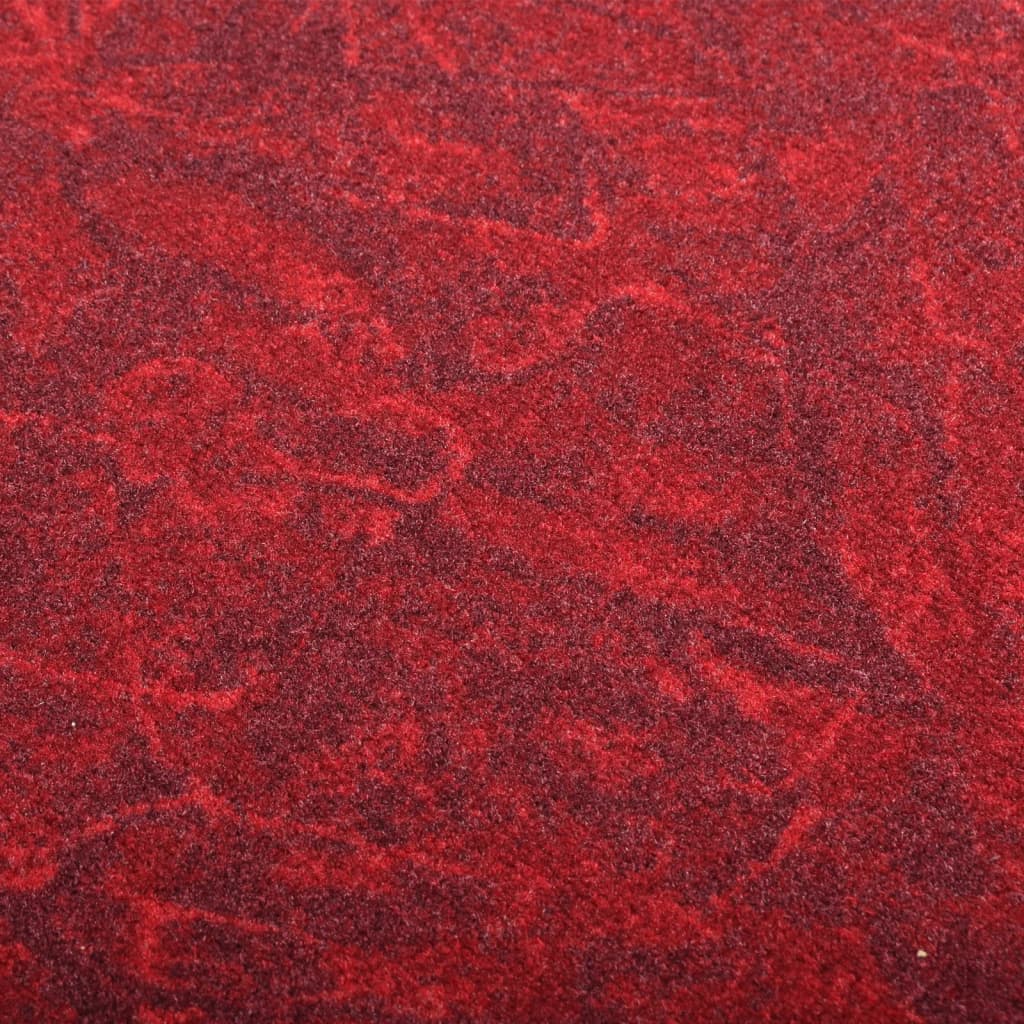 vidaXL paklāja celiņš, sarkans, 100x450 cm, neslīdošs