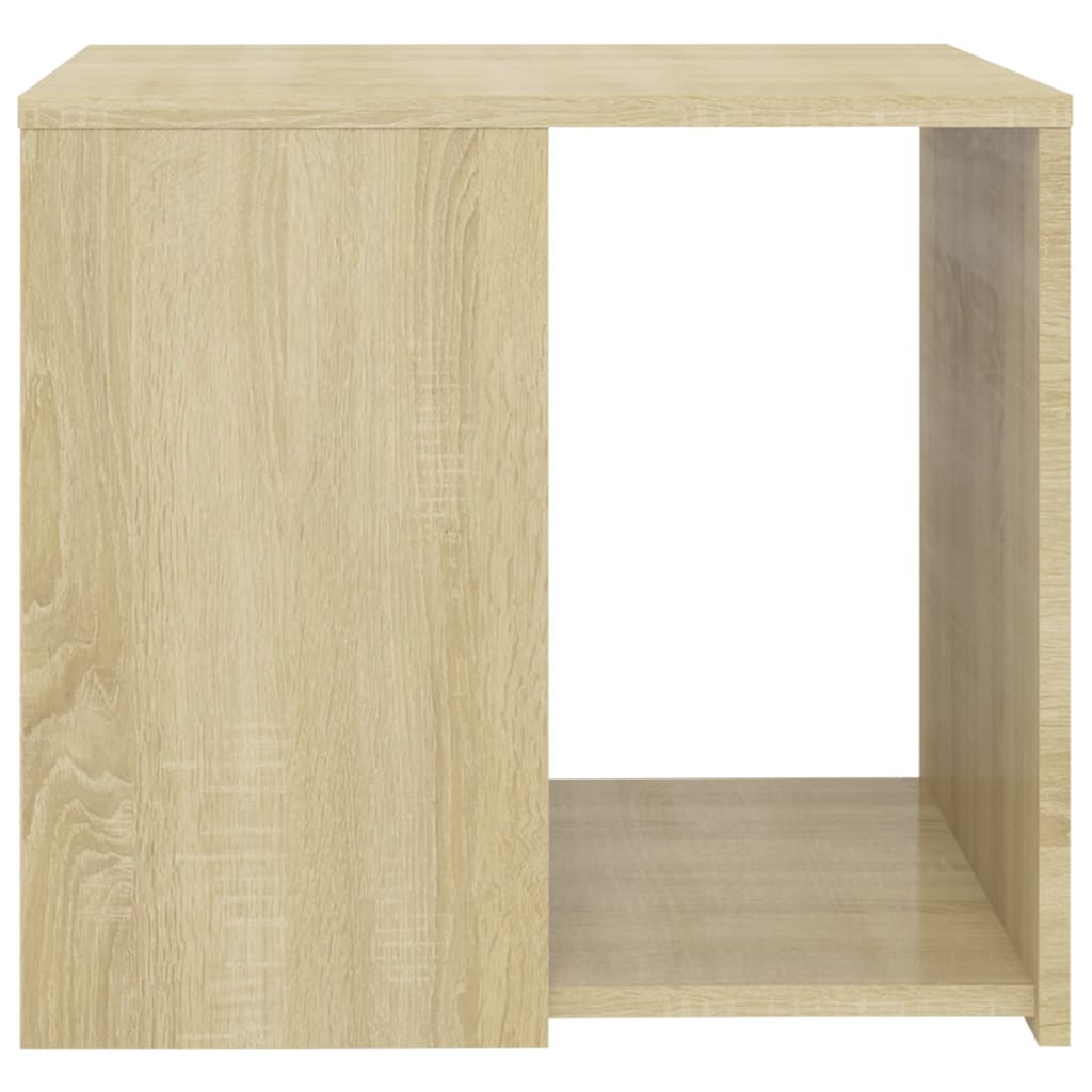 vidaXL galdiņš, ozolkoka krāsa, 50x50x45 cm, skaidu plāksne