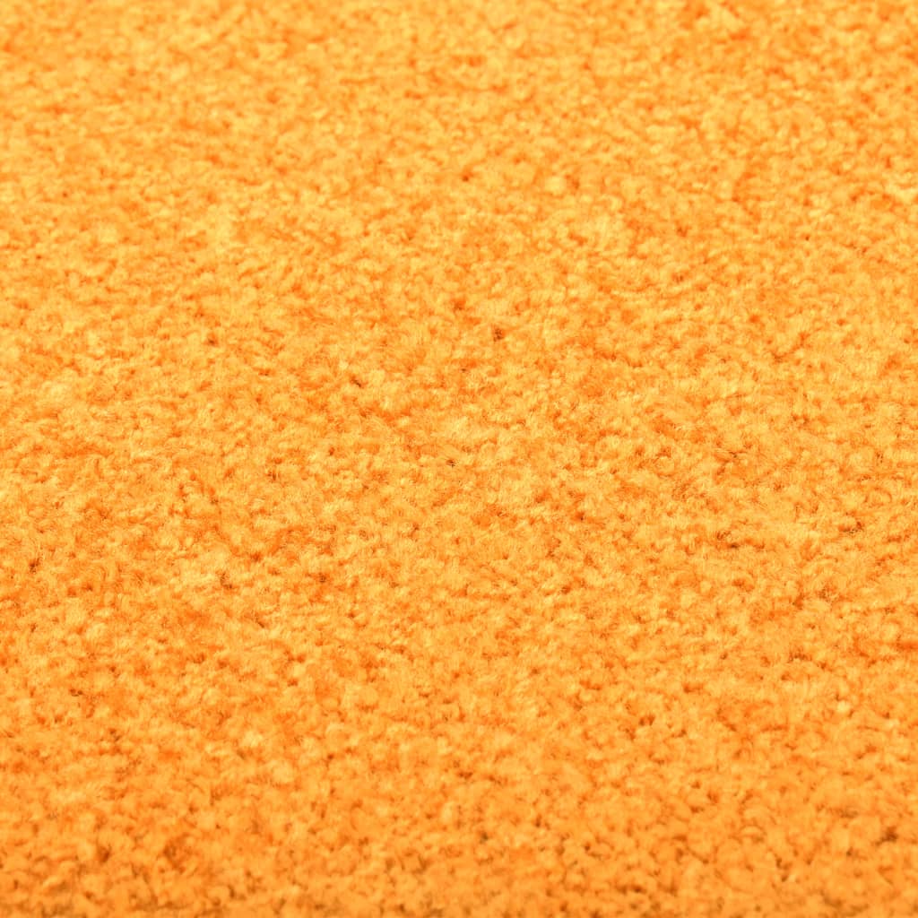 vidaXL durvju paklājs, mazgājams, oranžs, 90x120 cm