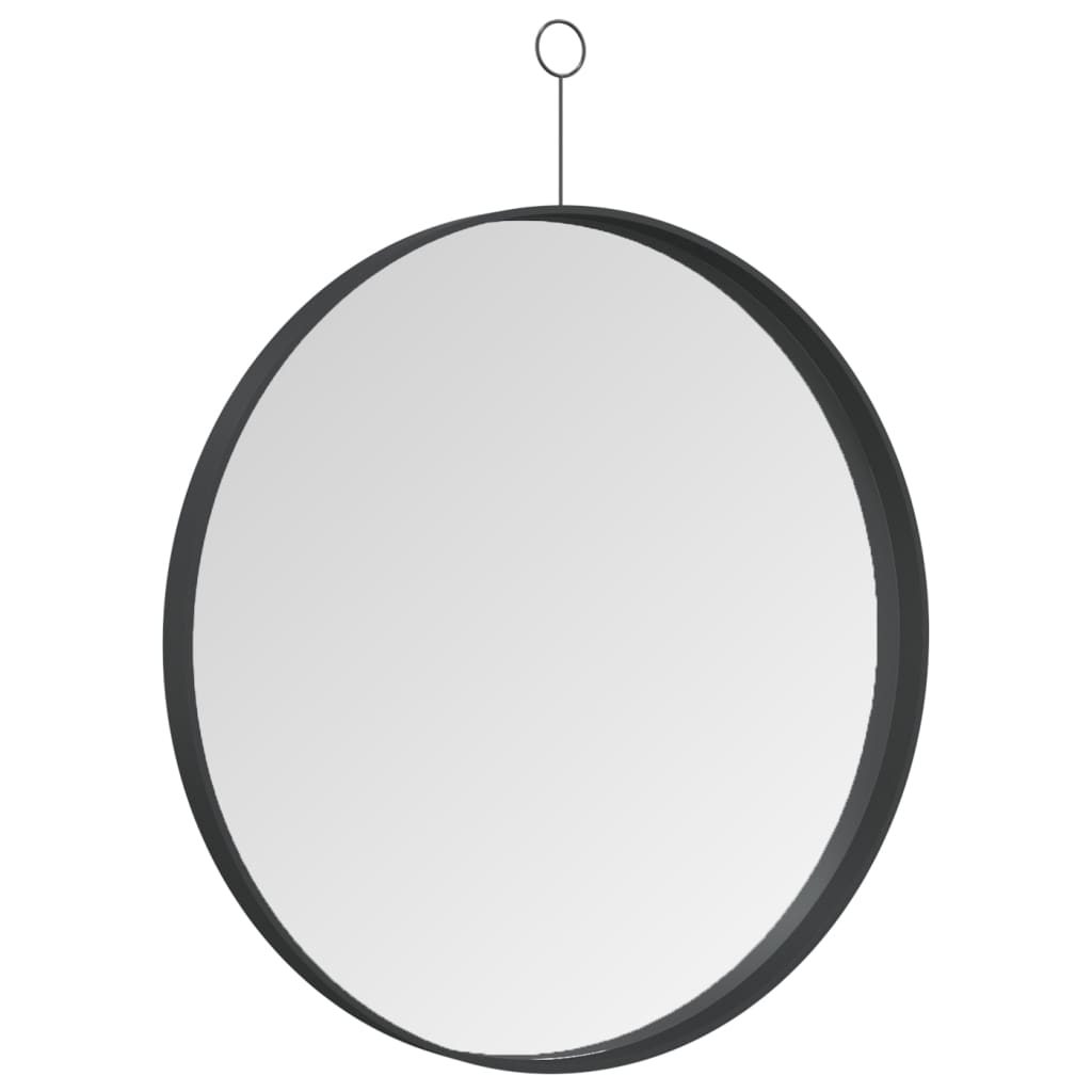 vidaXL piekarams spogulis ar āķi, melns, 50 cm