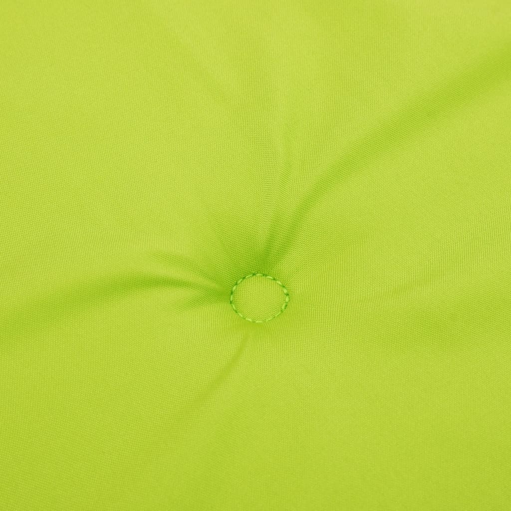 vidaXL dārza sola matracis, 120x50x3 cm, audums, spilgti zaļš