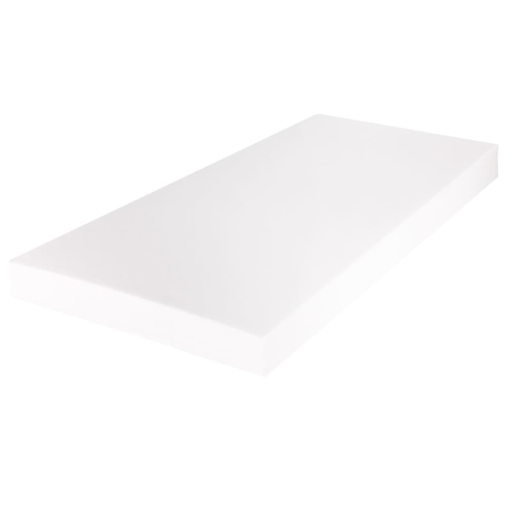 vidaXL dīvāngulta ar matraci, balts metāls, 90x200 cm