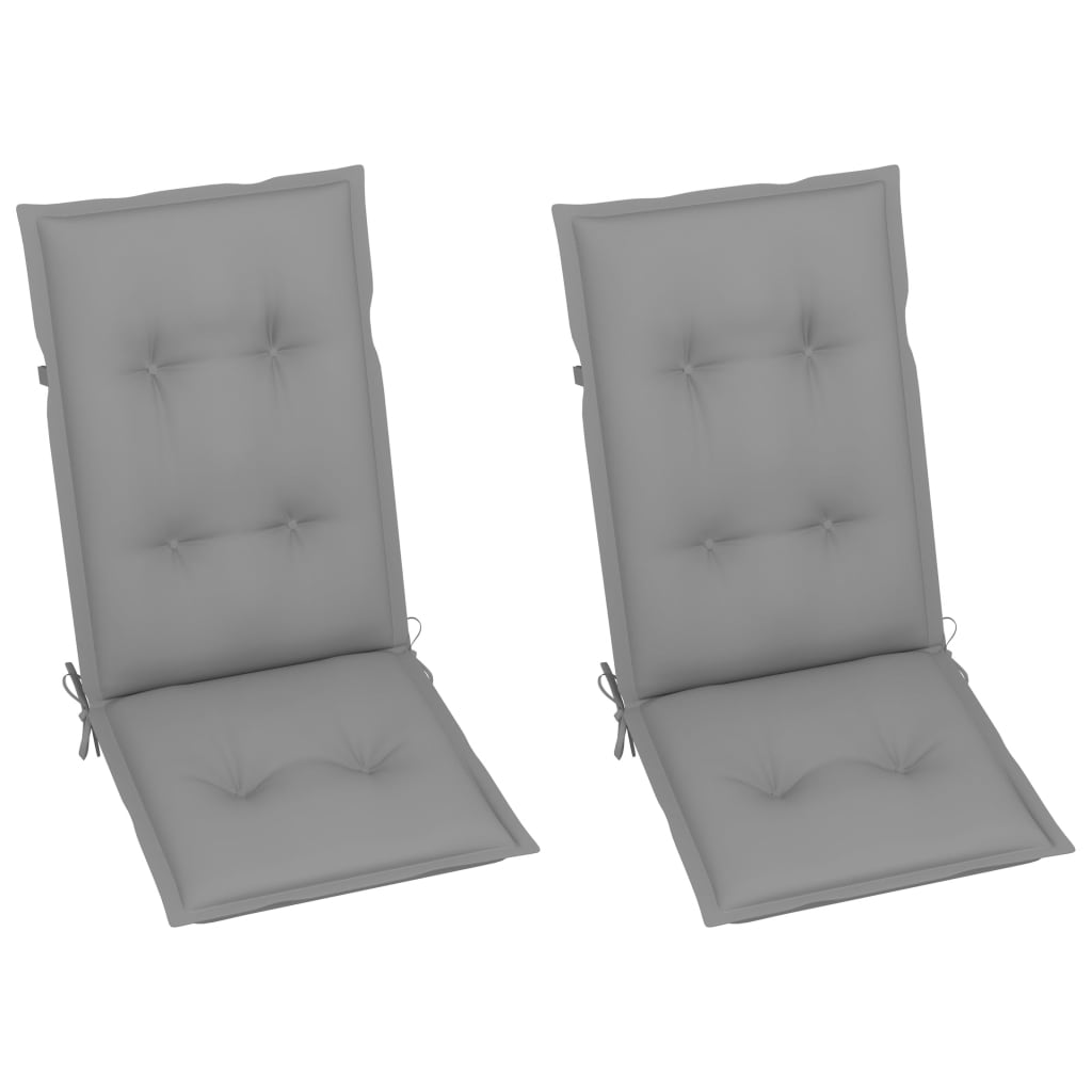 vidaXL šūpuļkrēsls ar matračiem, akācijas masīvkoks
